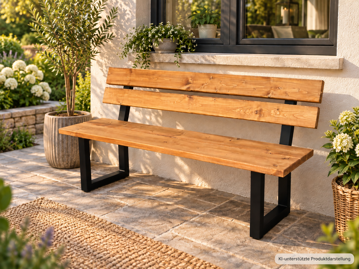 personalisierte Gartenbank
