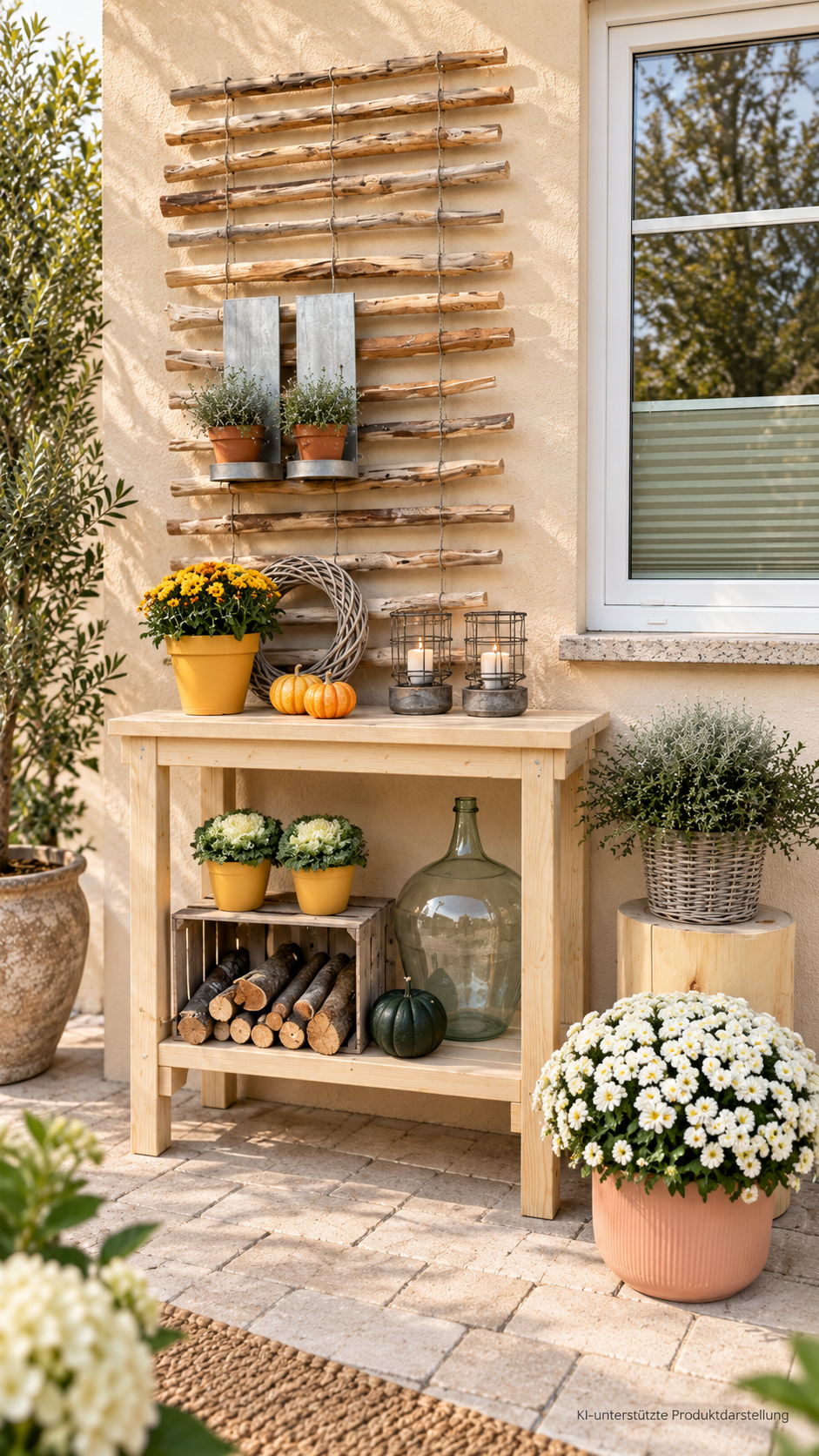 DIY Pflanztisch Stehtisch | Landhausgarten Blumentisch