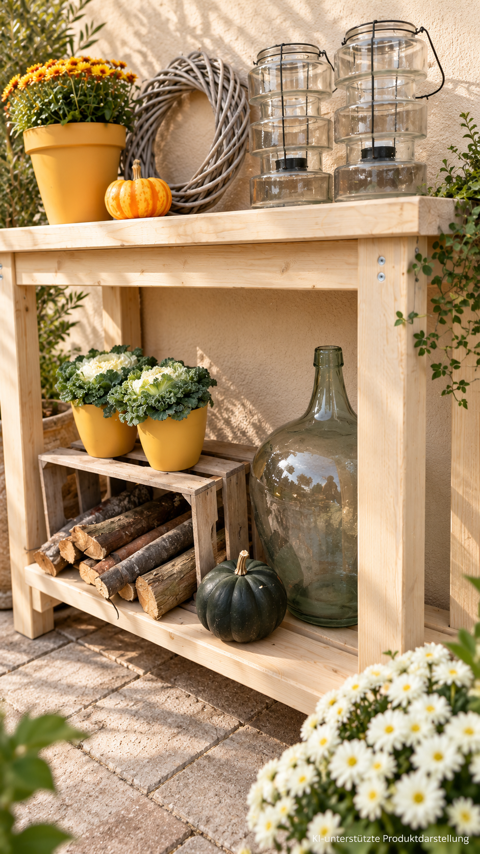 DIY Pflanztisch Stehtisch | Landhausgarten Blumentisch
