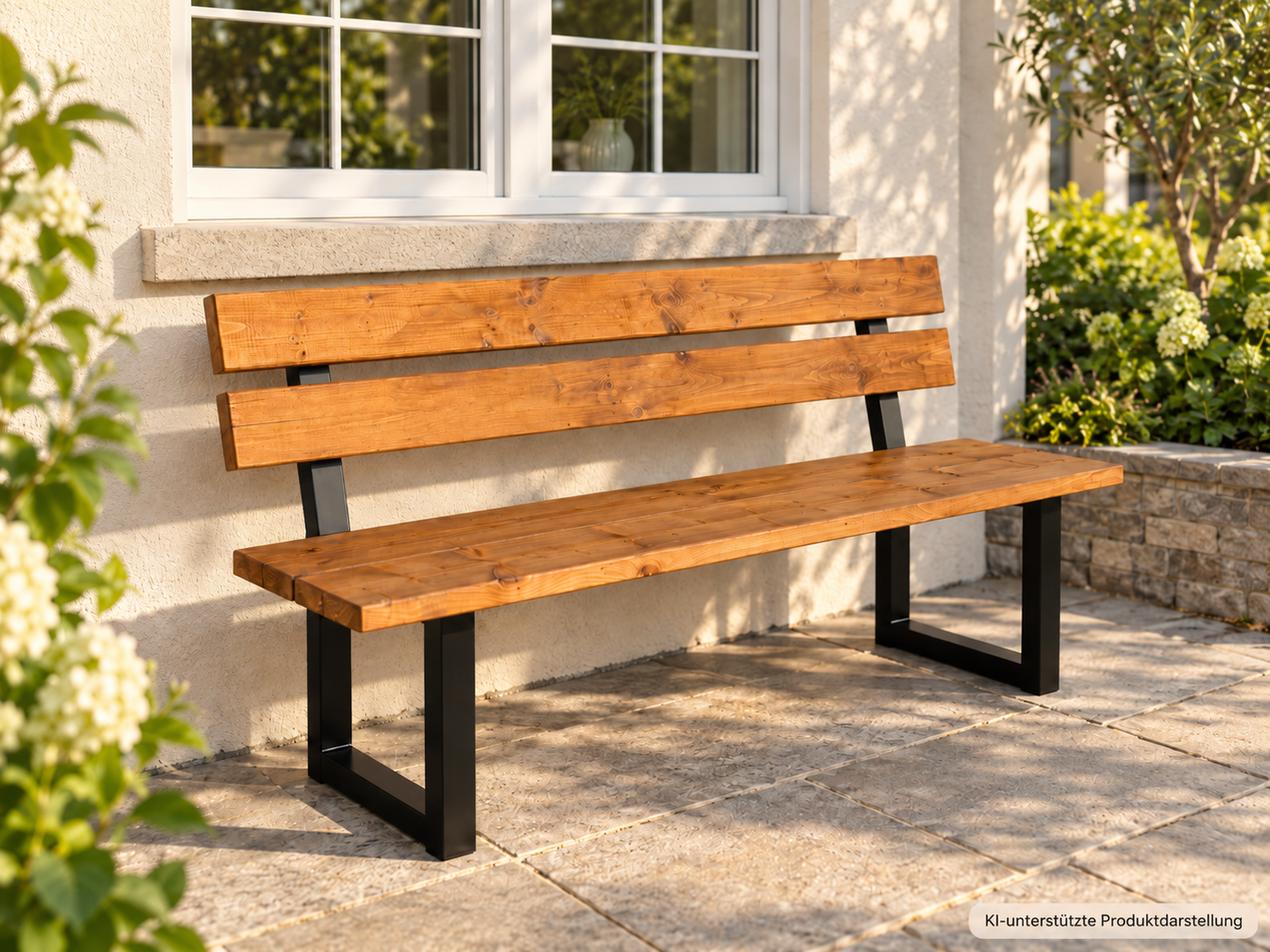 Beispiel einer Gartenbank 